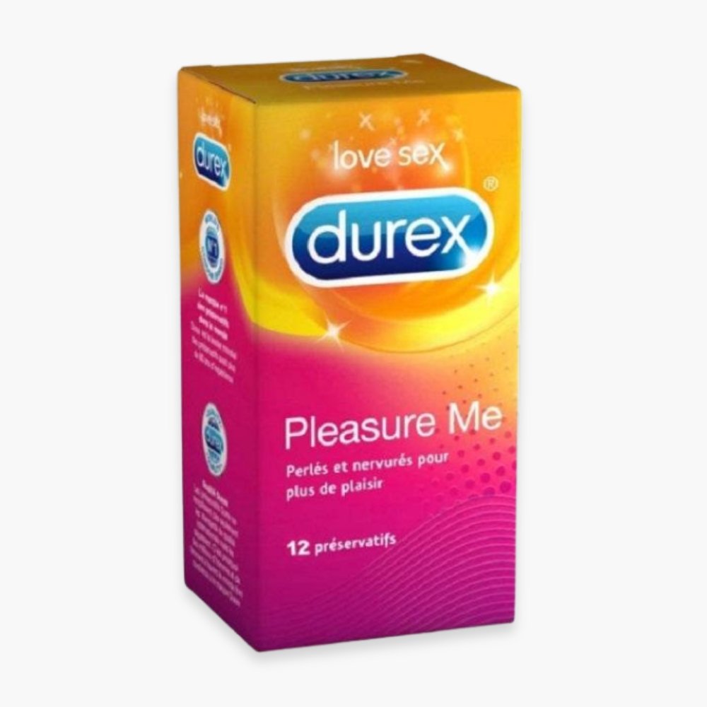 durex – preservatifs pleasure me (perles et nervures) – 12u