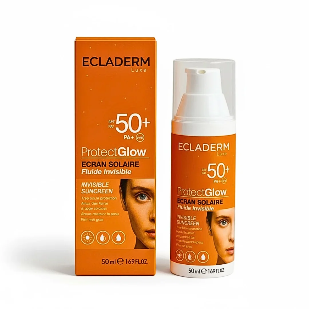 ecladerm – protect glow ecran fluide invisible spf50+ – 50ml