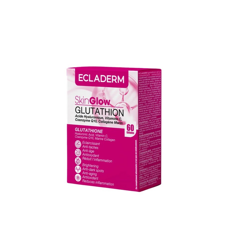 ecladerm – skin glow glutathion – 60 gelules