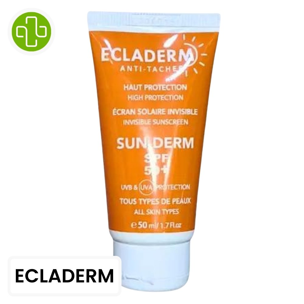 ecladerm – sunderm ecran solaire spf50+ – 50ml