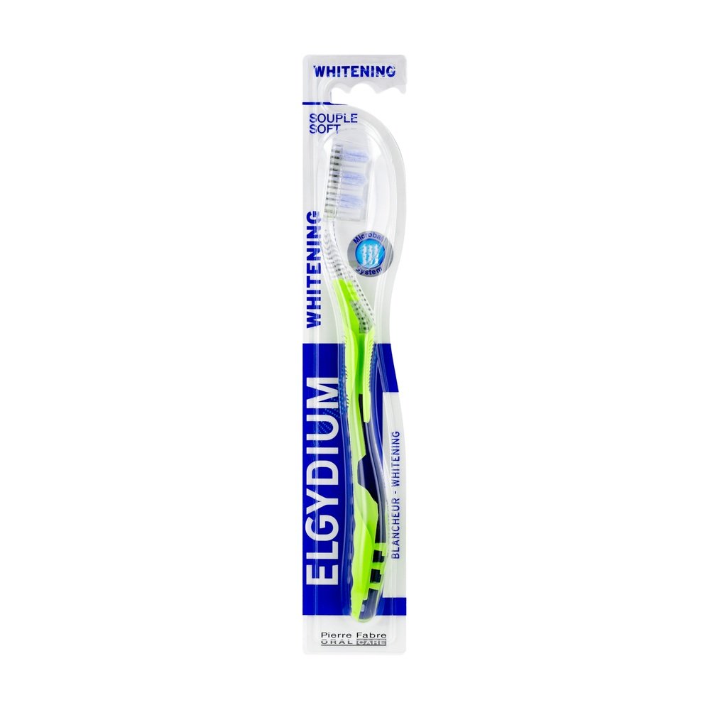elgydium – brosse a dents blancheur souple – 1u elgydium – brosse a dents blancheur souple – 1u