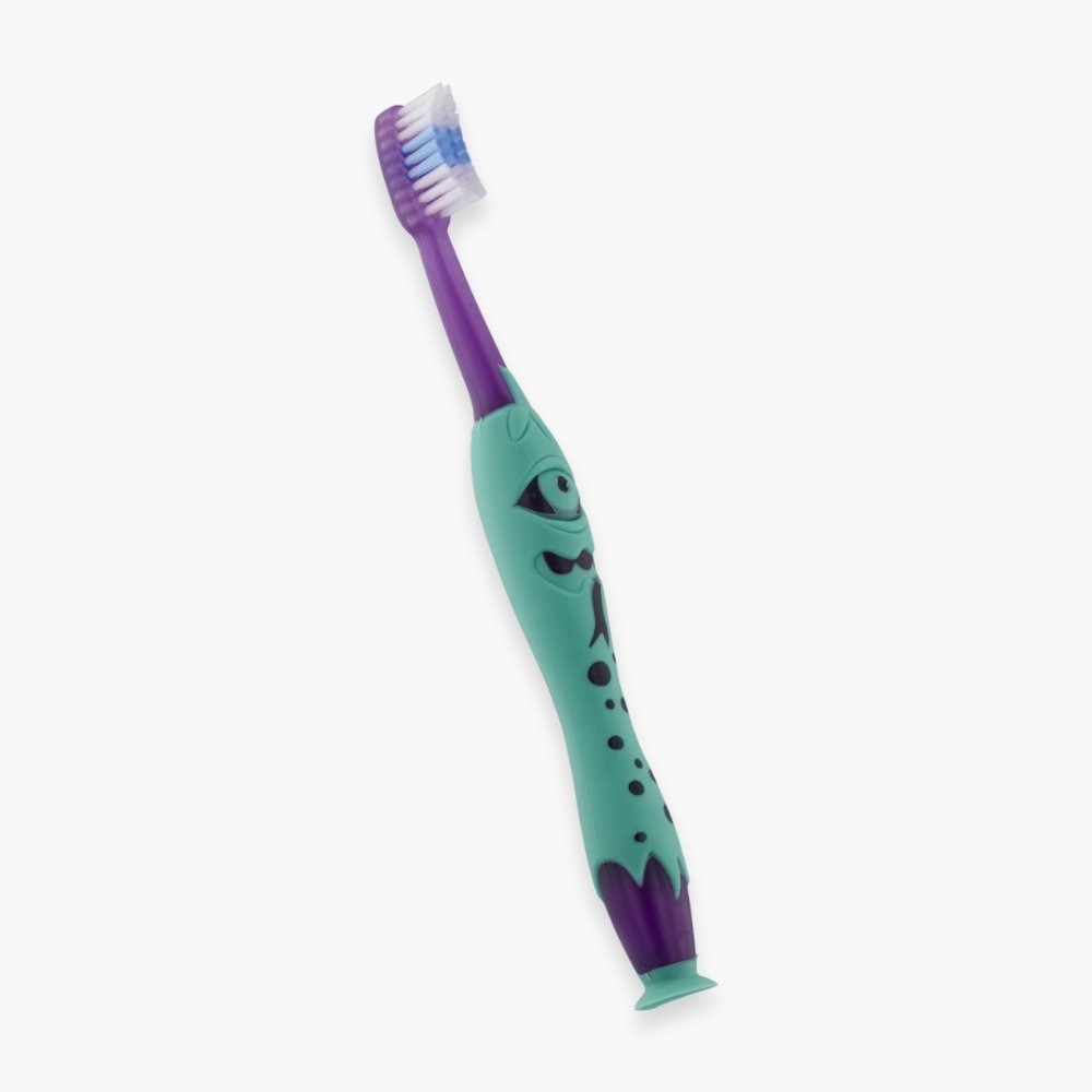 elgydium – brosse a dents kids monster 2 6ans souple – 1u