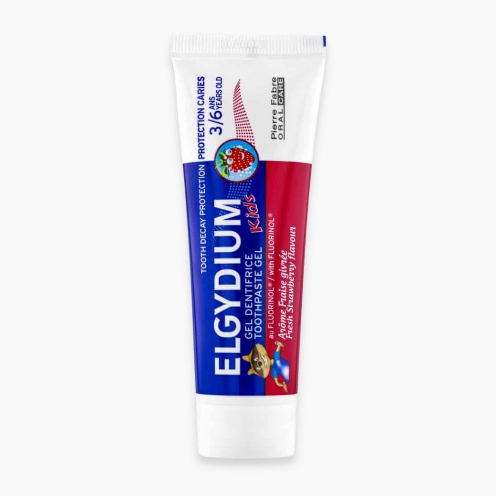 elgydium – dentifrice kids fraise givree 3 6ans – 50ml