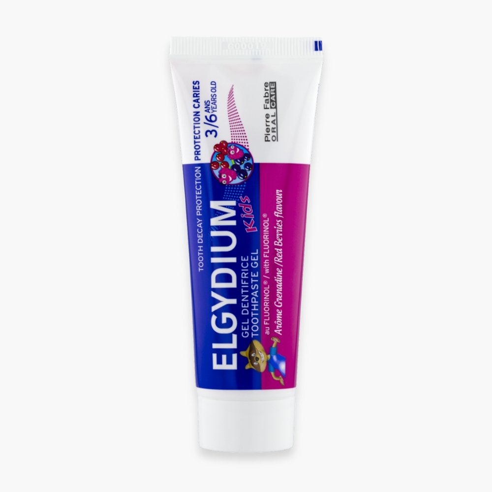 elgydium – dentifrice kids grenadine 3 6ans protection caries – 50ml