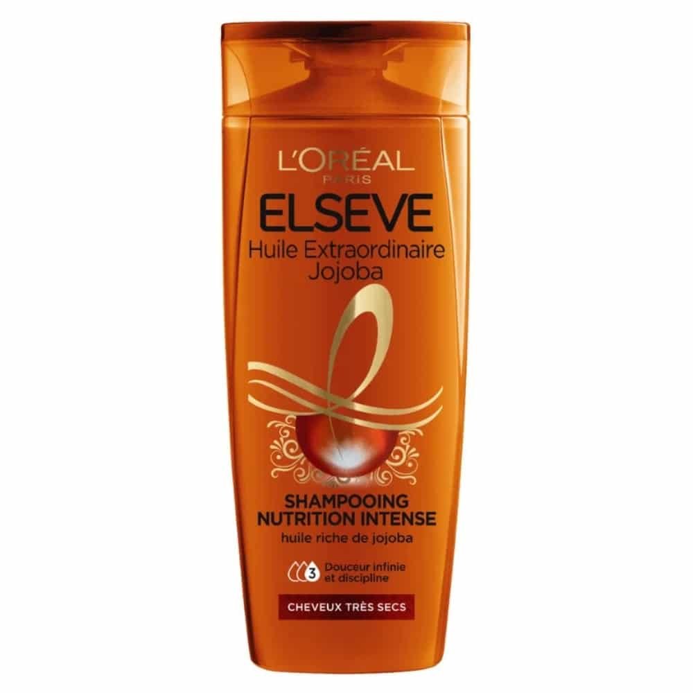 elseve – huile extraordinaire jojoba shampoing nutrition intense – 400ml