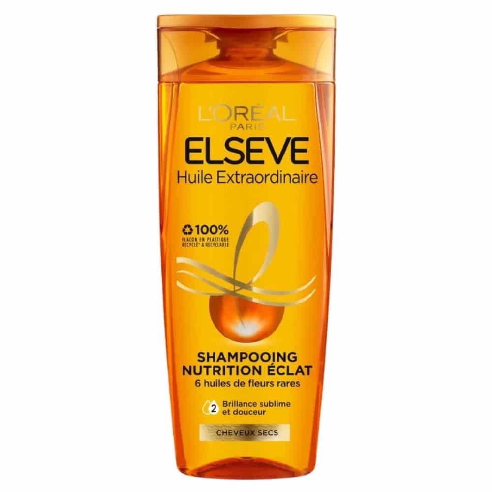 elseve – huile extraordinaire shampoing nutrition eclat – 400ml