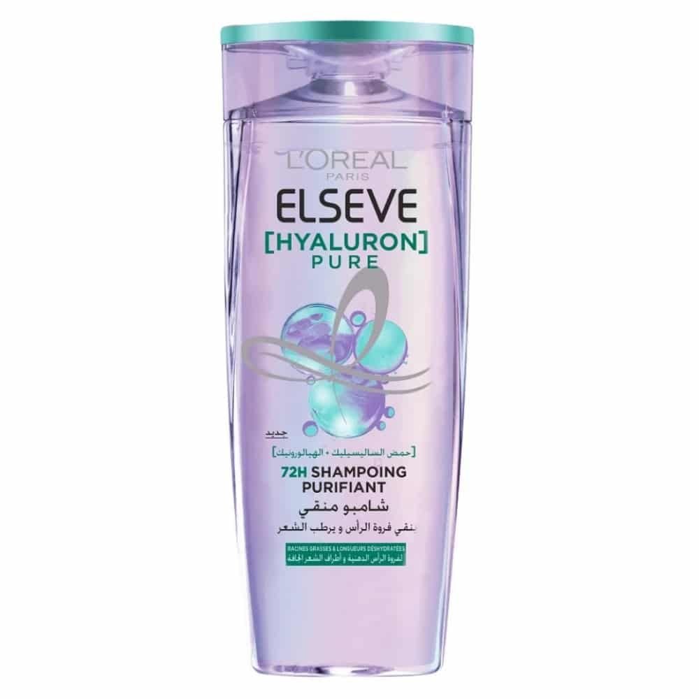 elseve – hyaluron pure shampoing purifiant 72h – 400ml