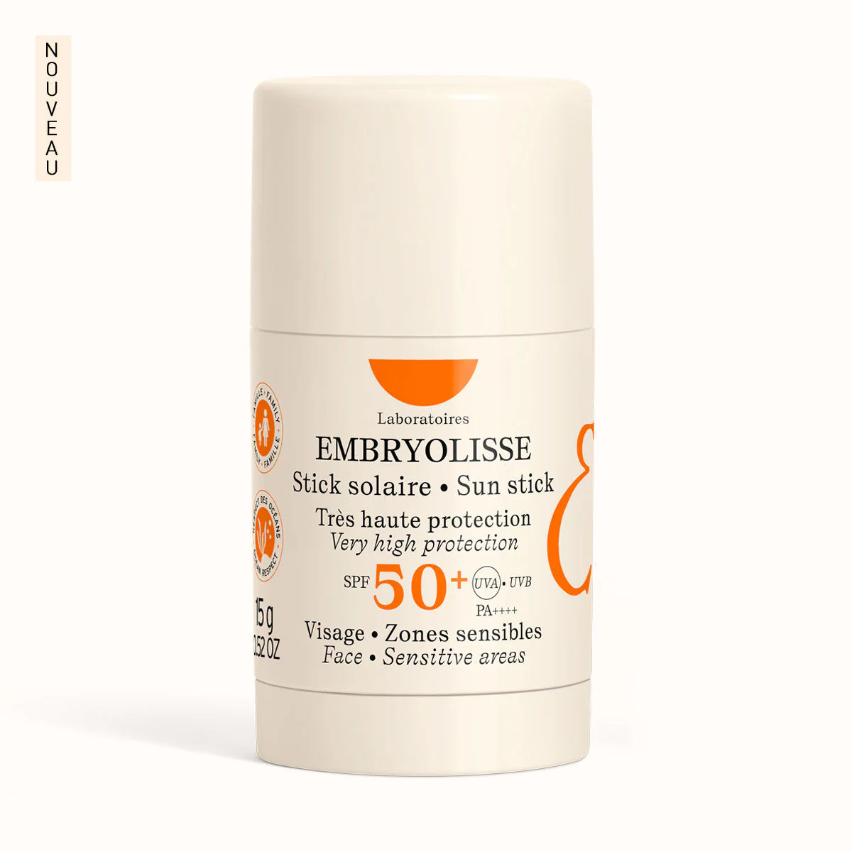 embryolisse – stick solaire spf50+ – 15g