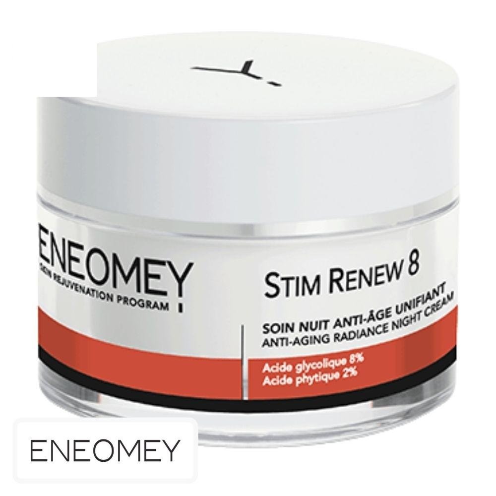 eneomey – stim renew 8 soin de nuit anti age unifiante – 50ml