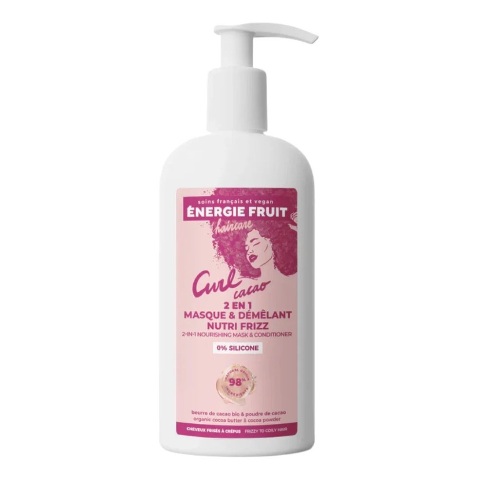 energie fruit – masque 2 en 1 demelant curl nutrition intense – 300ml