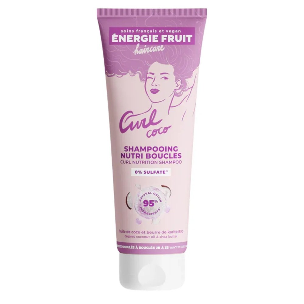 energie fruit – shampoing coco curl nourrissant boucles – 250ml