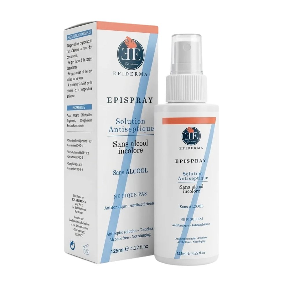epiderma – epispray solution antiseptique – 125ml