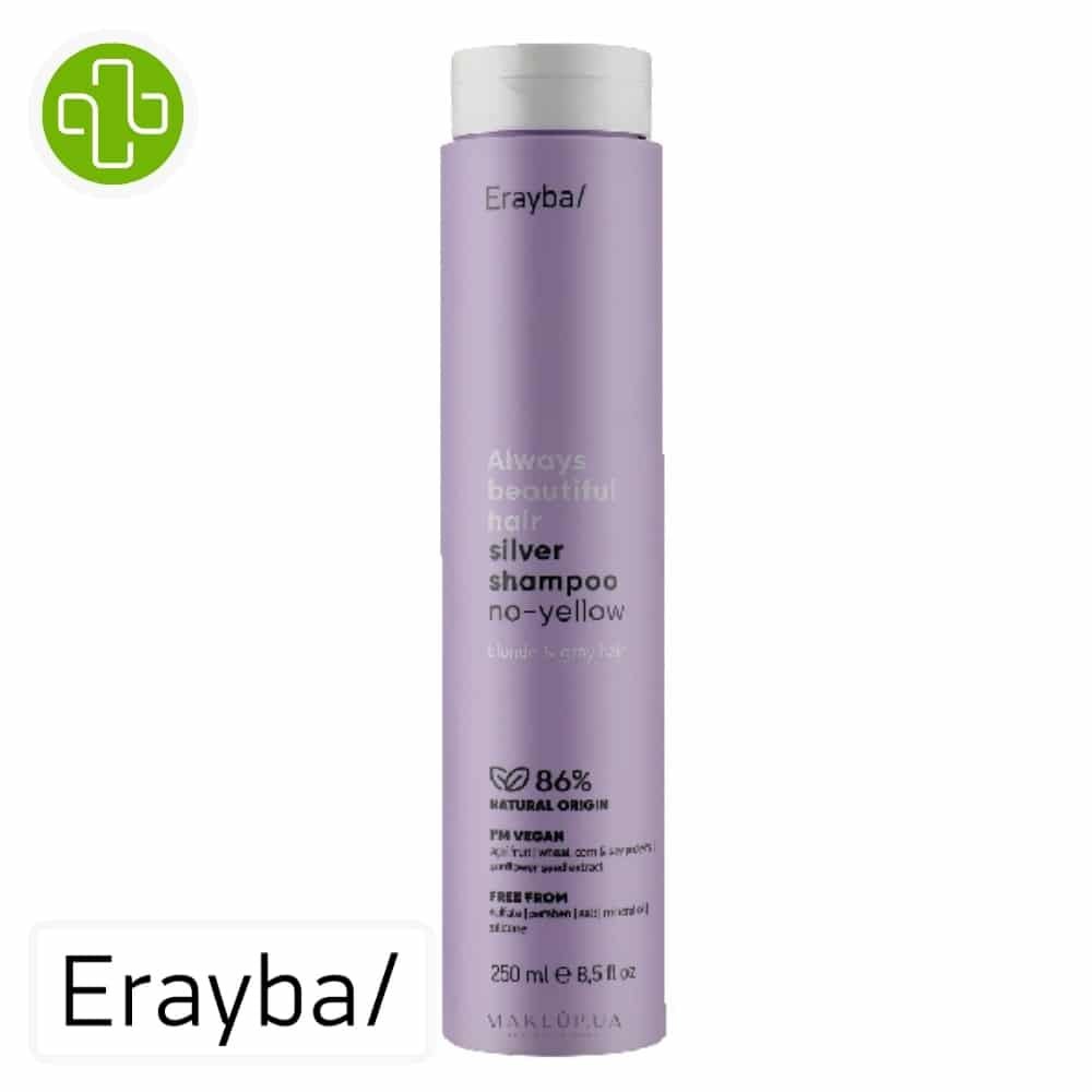erayba – abh silver shampoing no yellow – 250ml