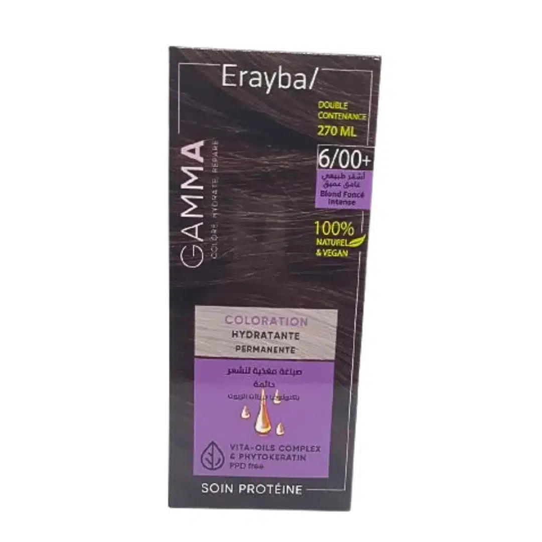 erayba – gamma coloration 6/00+ blond fonce intense