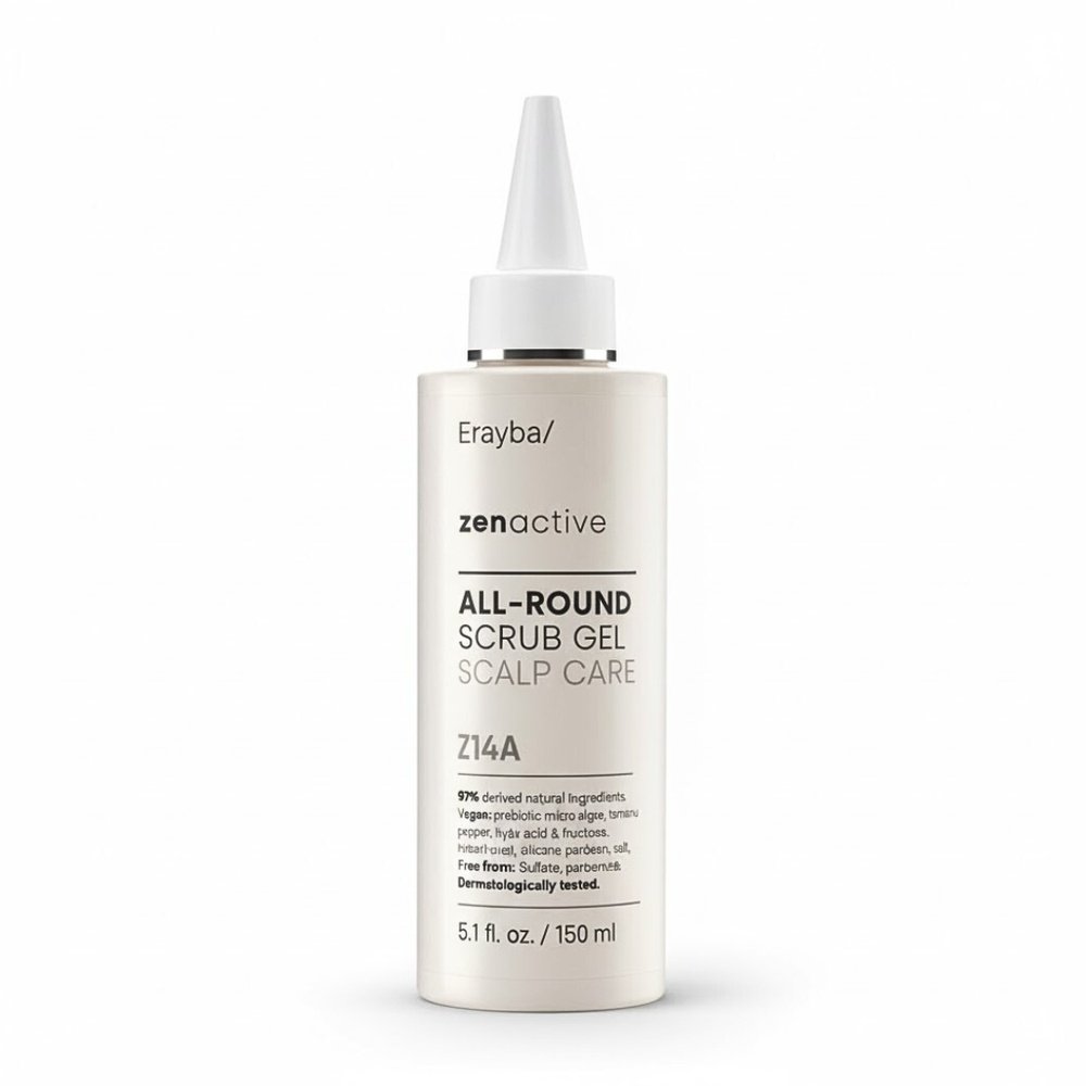 erayba – zenactive alll round scrub gel scalp care z14a – 150ml