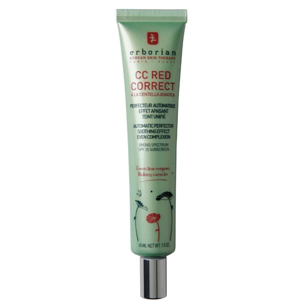 erborian – cc red correct perfecteur automatique effet apaisant teint unifie spf25 – 45ml