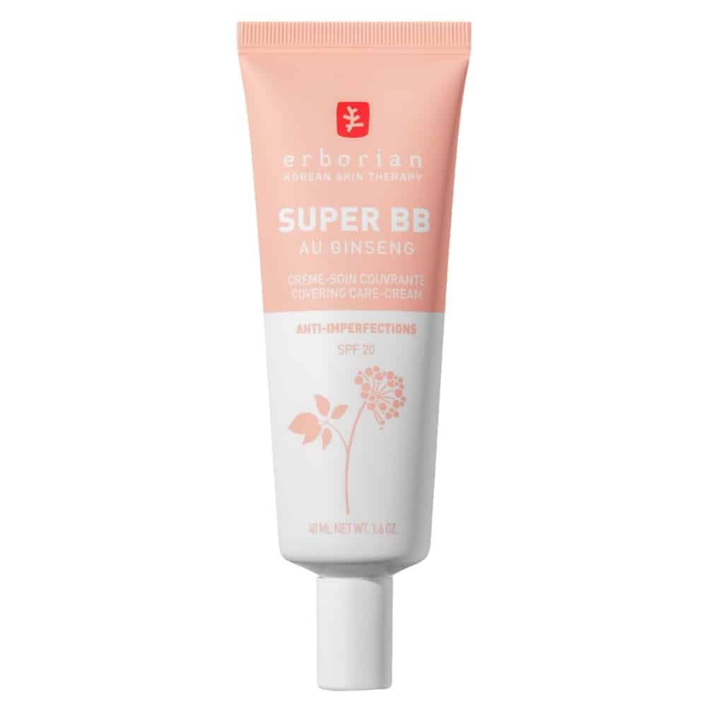 erborian – super bb creme soin couvrante anti imperfections teinte claire spf20 – 40ml