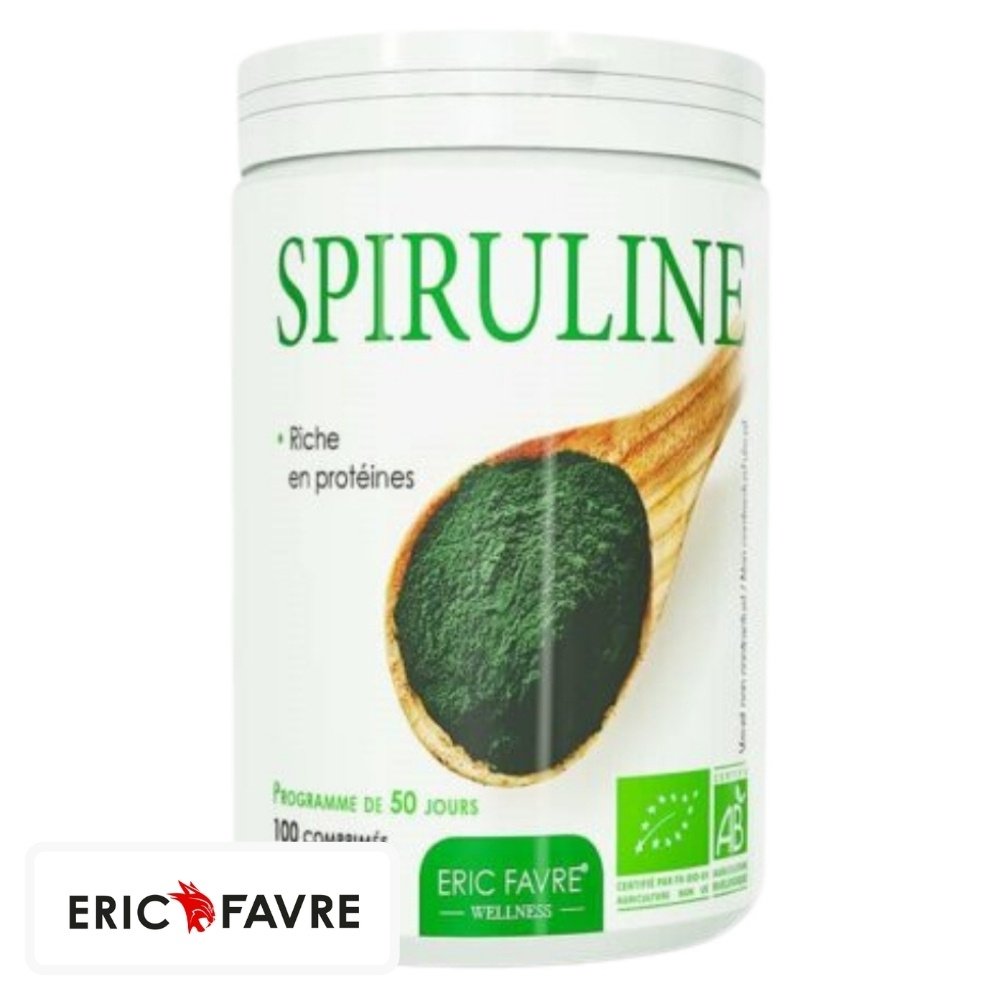eric favre – spiruline vegan bio – 100 comprimes