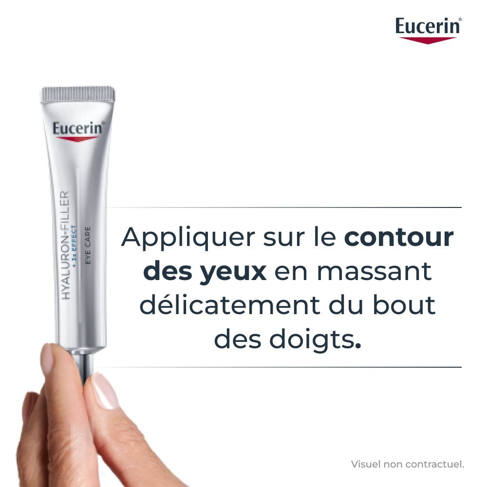 eucerin – hyaluron filler 3x effect soin contour des yeux spf15 – 15ml eucerin – hyaluron filler 3x effect soin contour des yeux spf15 – 15ml