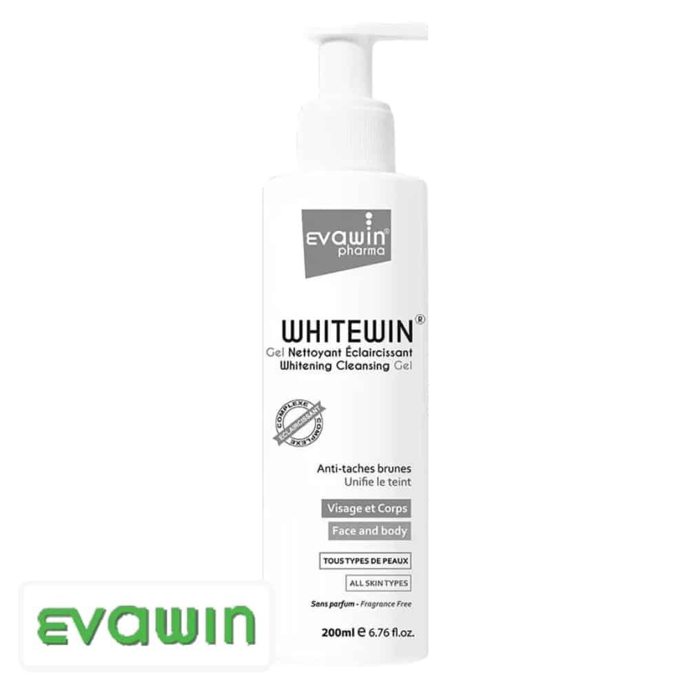 evawin pharma – whitewin gel nettoyant eclaircissant anti taches brunes – 200ml
