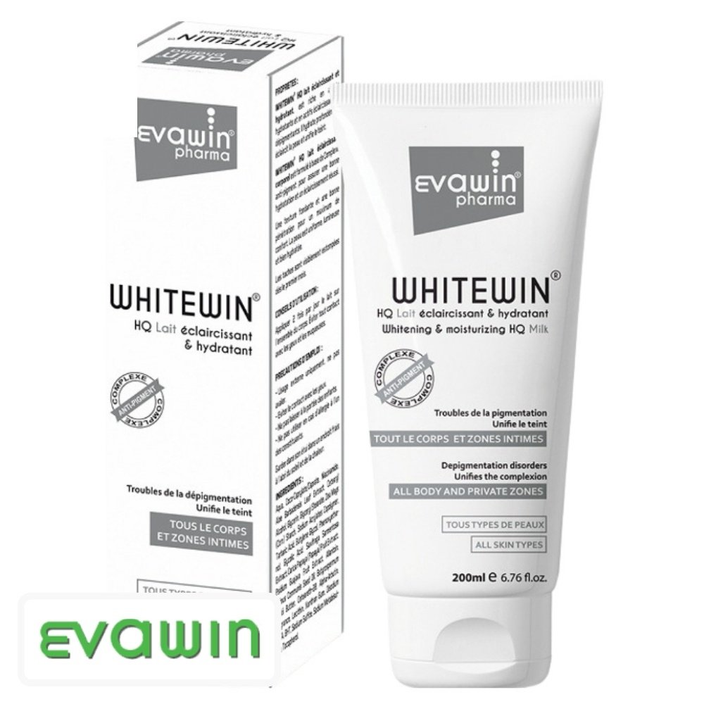 evawin pharma – whitewin hq lait eclaircissant et hydratant – 200ml