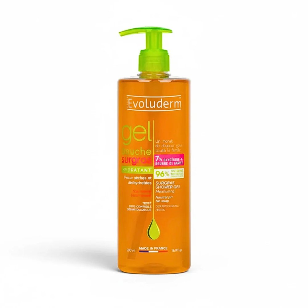 evoluderm – gel douche surgas – 500ml