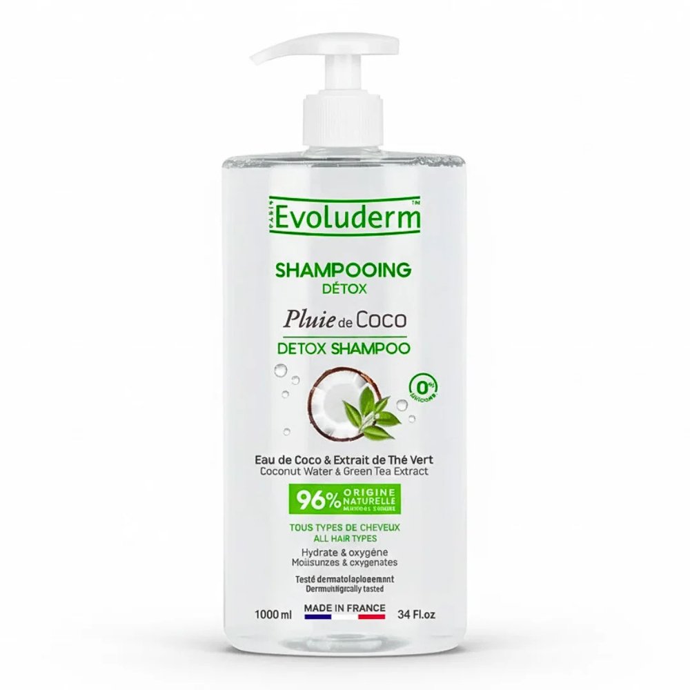 evoluderm – shampo pluie de coco – 1l
