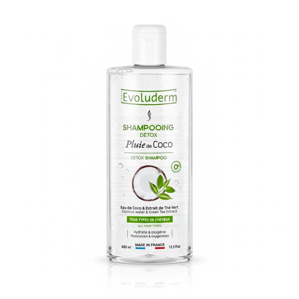 evoluderm – shampoing pluie de coco – 400ml