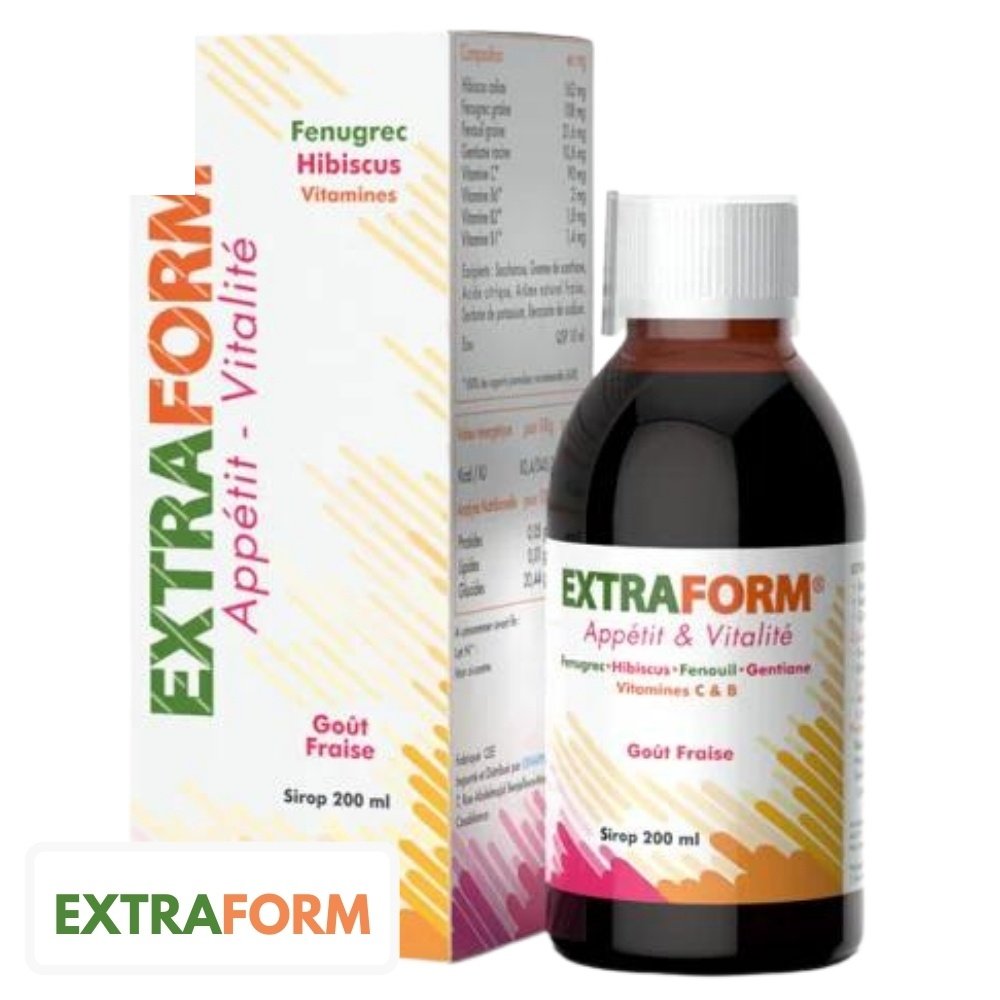 extraform – sirop appetit et vitalite – 200ml