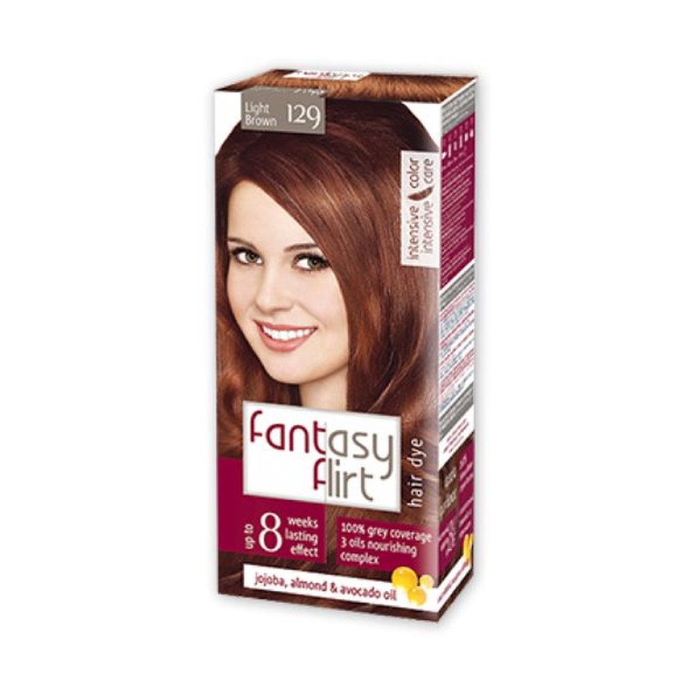 fantasy flirt – hair dye color n°129 brun clair – 108ml
