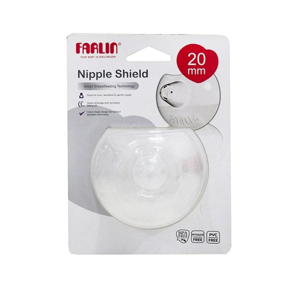 farlin – bout de sein silicon 20mm 2 pieces aa 31009