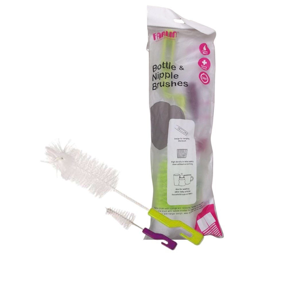 farlin – goupillons embout eponge 2 pieces bf 252