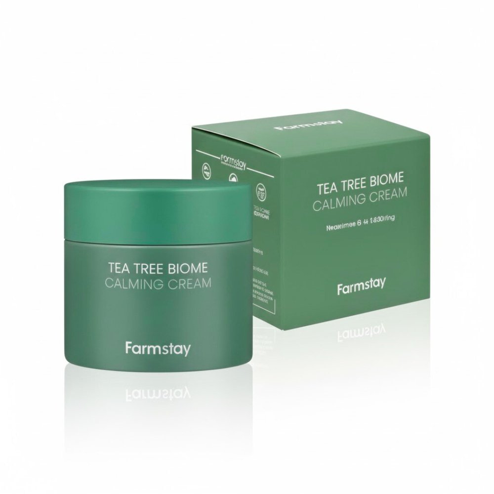 farmstay – tea tree biome calming cream – 80ml