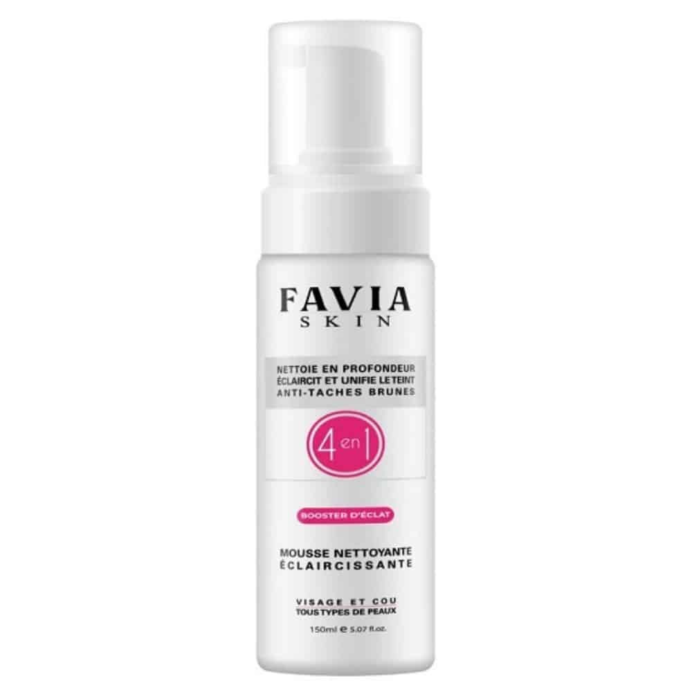 favia – skin mousse nettoyante eclaircissante 4en1 – 150ml