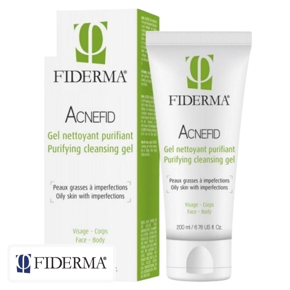 fiderma – acnefid gel nettoyant purifiant – 200ml