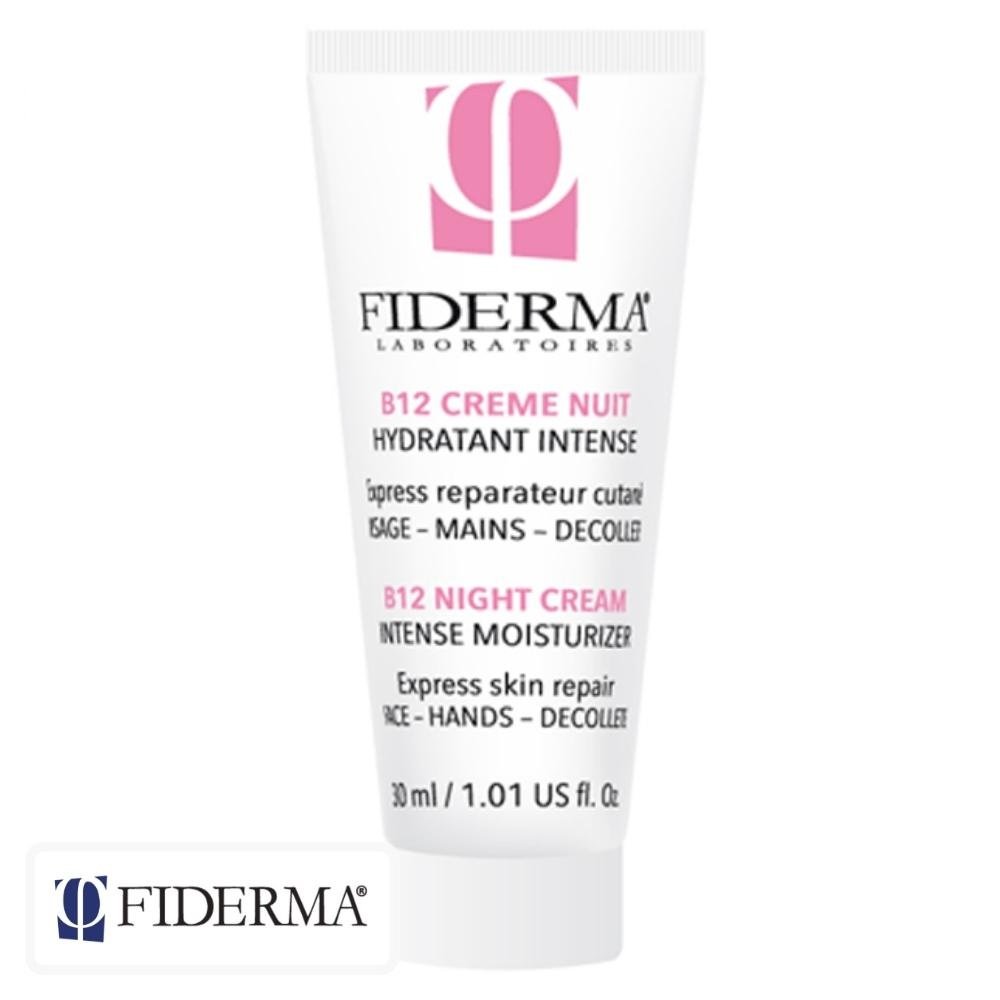 fiderma – b12 creme de nuit hydratante intense – 30ml