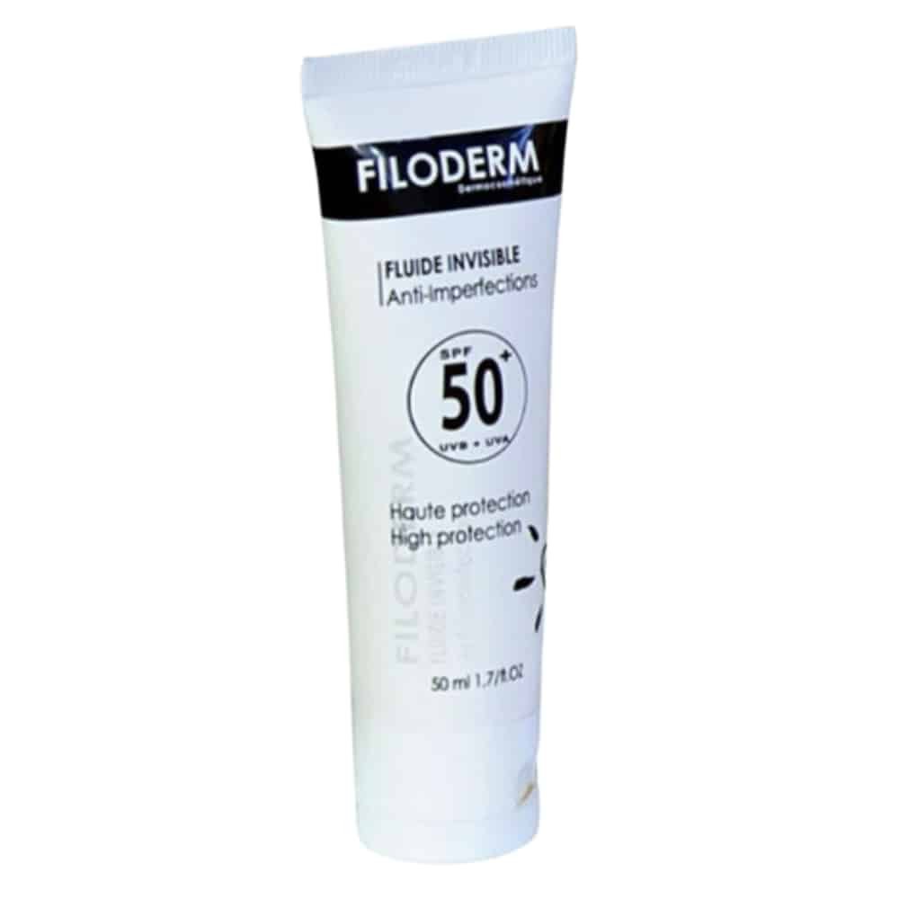 filoderm – fluide invisible anti imperfections spf50+ – 50ml