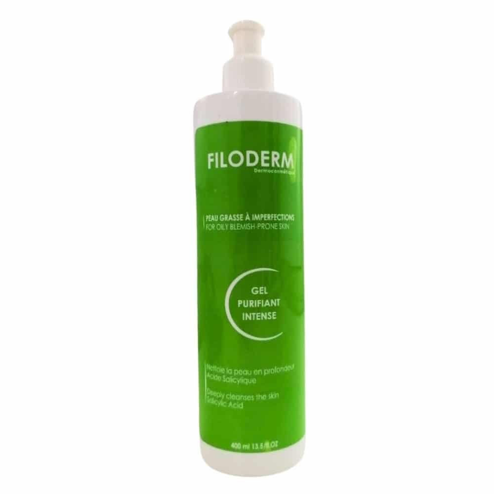 filoderm – gel nettoyant purifiant intense – 400ml