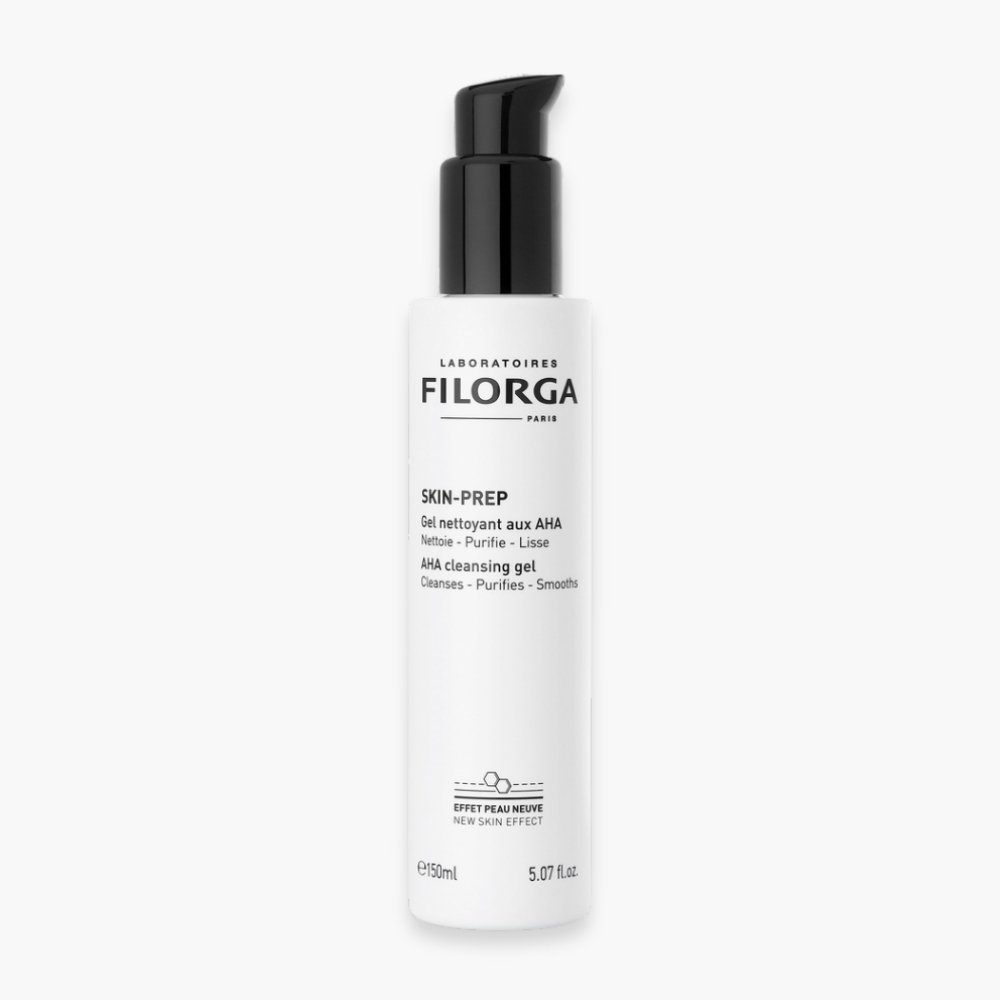 filorga – skin prep gel nettoyant aux aha – 150ml