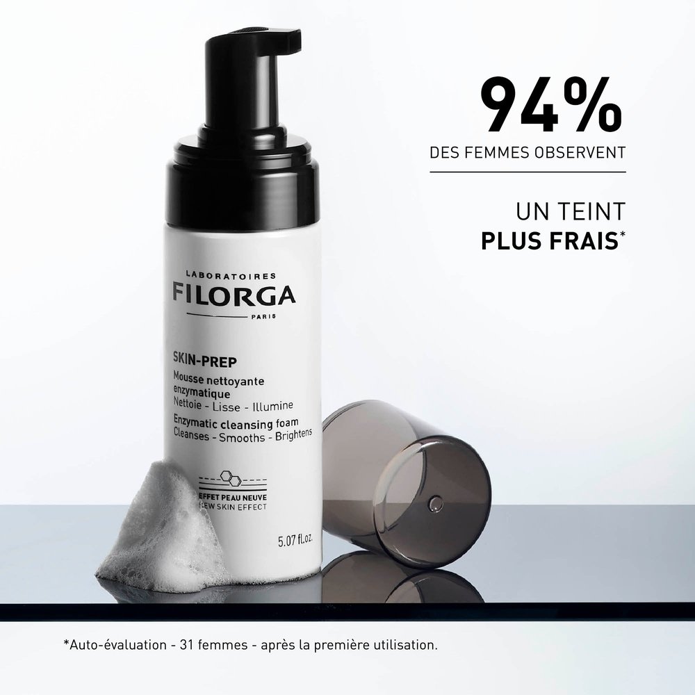 filorga – skin prep mousse nettoyante enzymatique – 150ml filorga – skin prep mousse nettoyante enzymatique – 150ml