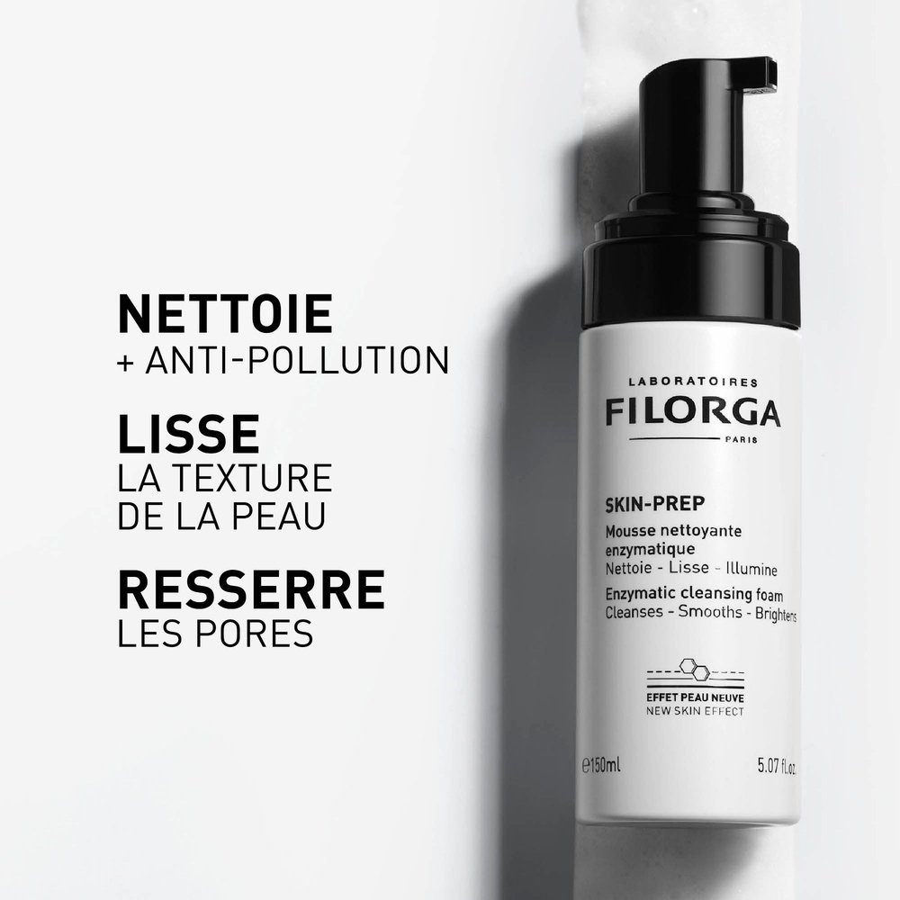 filorga – skin prep mousse nettoyante enzymatique – 150ml filorga – skin prep mousse nettoyante enzymatique – 150ml