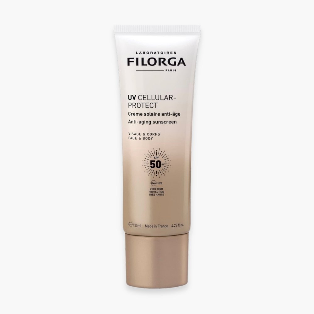 filorga – uv celullar protect creme solaire anti age visage et corps spf50+ – 125ml