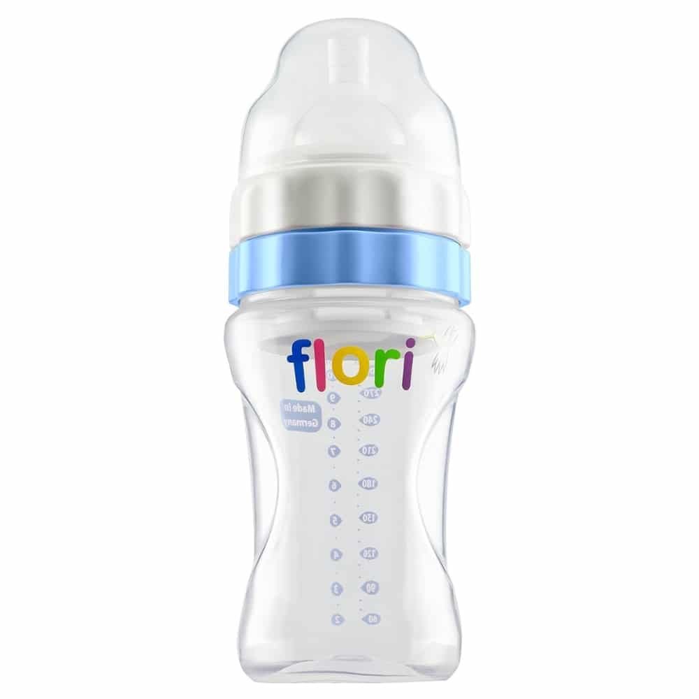 flori – mix et go biberon bleu – 300ml