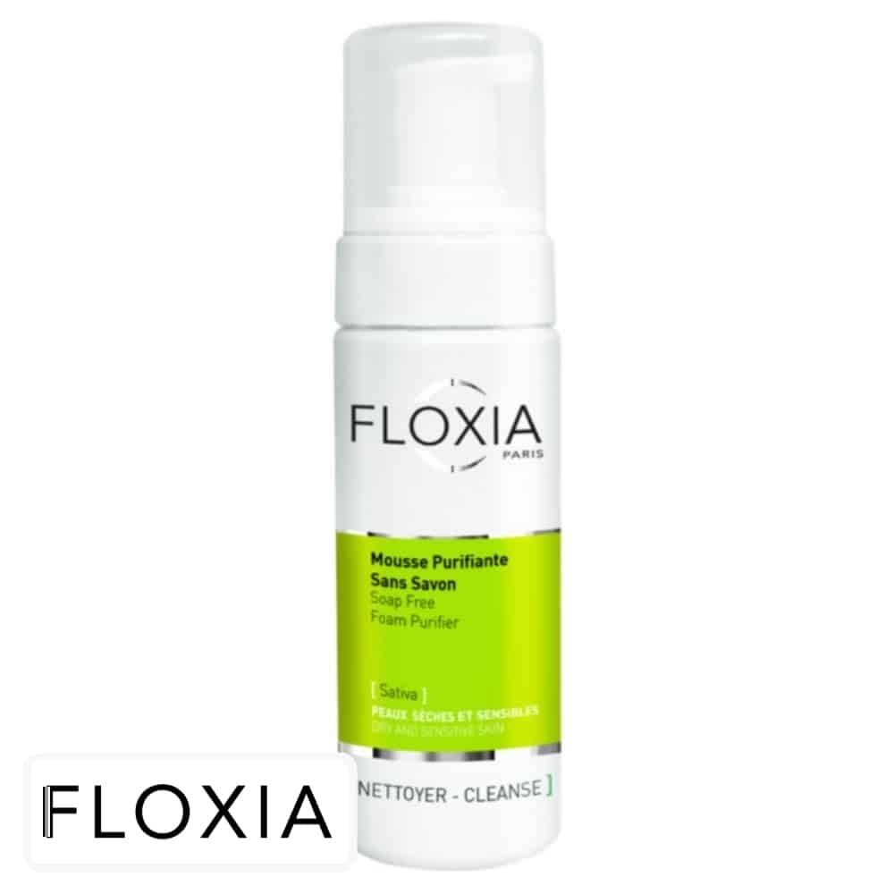 floxia – sativa mousse nettoyante purifiante sans savon – 150ml