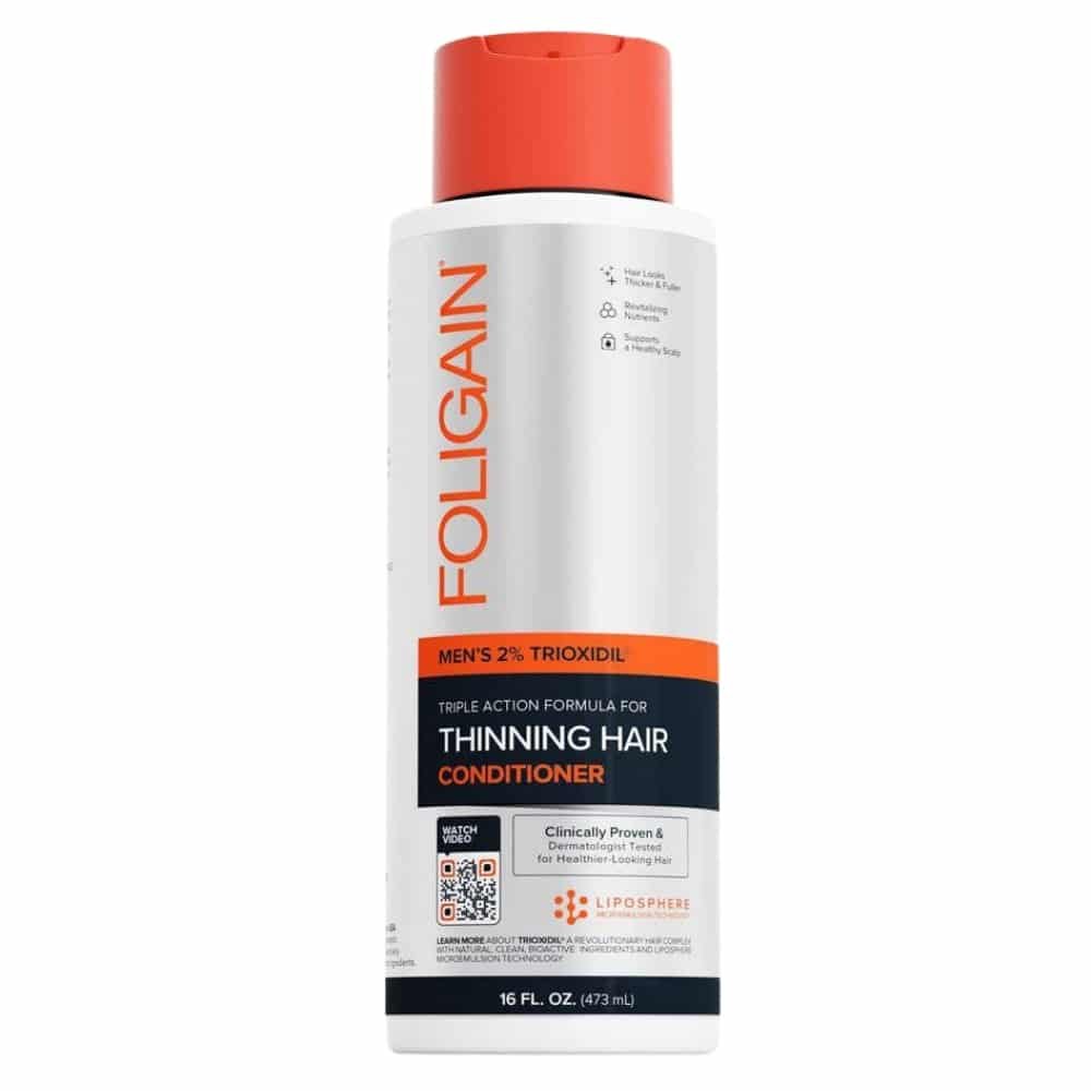 foligain – triple action men’s 2% trioxidil conditioner (apres shampoing anti chute) – 236ml