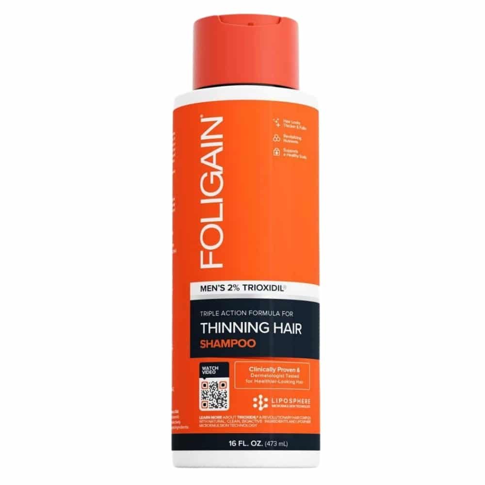 foligain – triple action men’s 2% trioxidil shampoo (shampoing anti chute) – 236ml