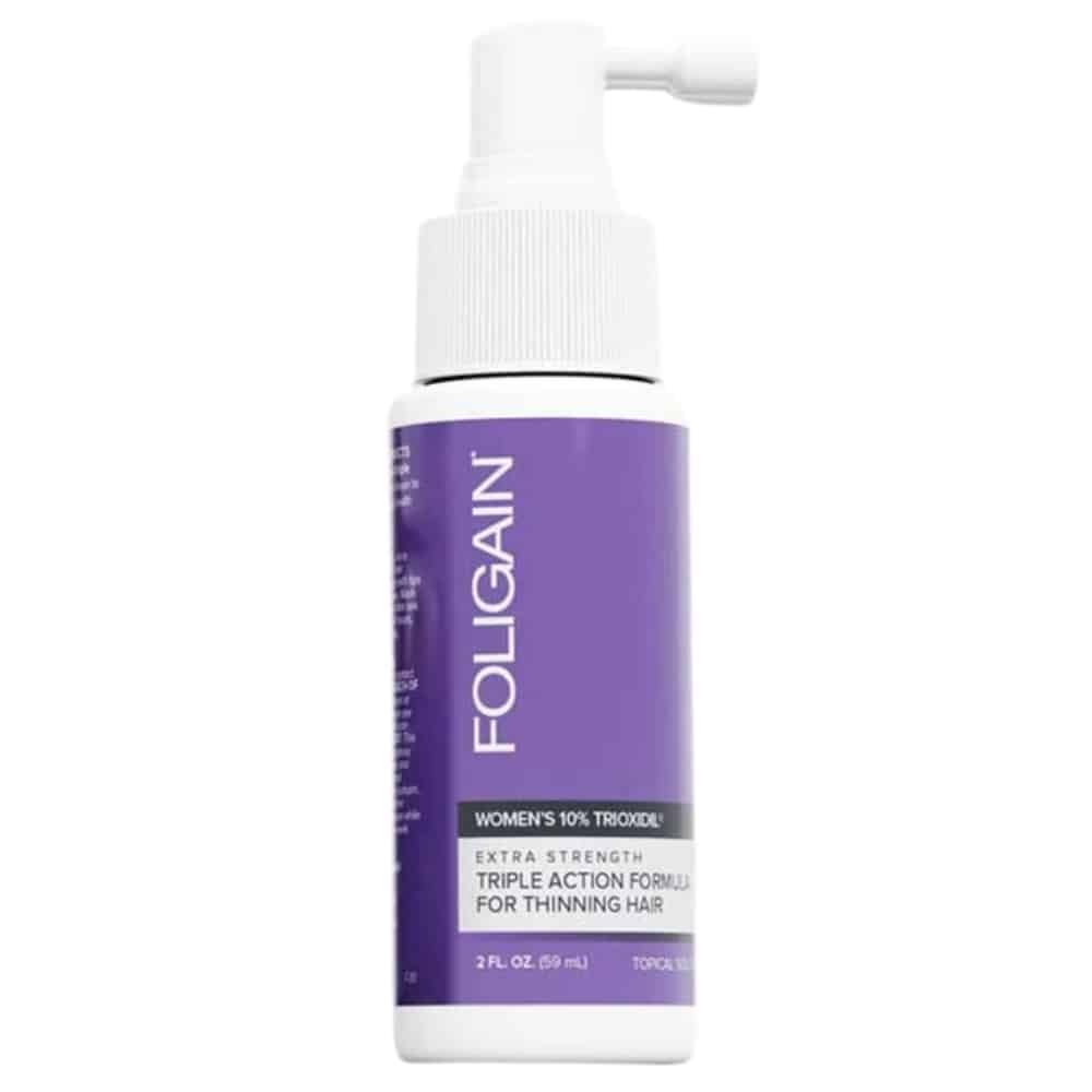 foligain – triple action women’s 10% trioxidil lotion (anti chute) – 59ml