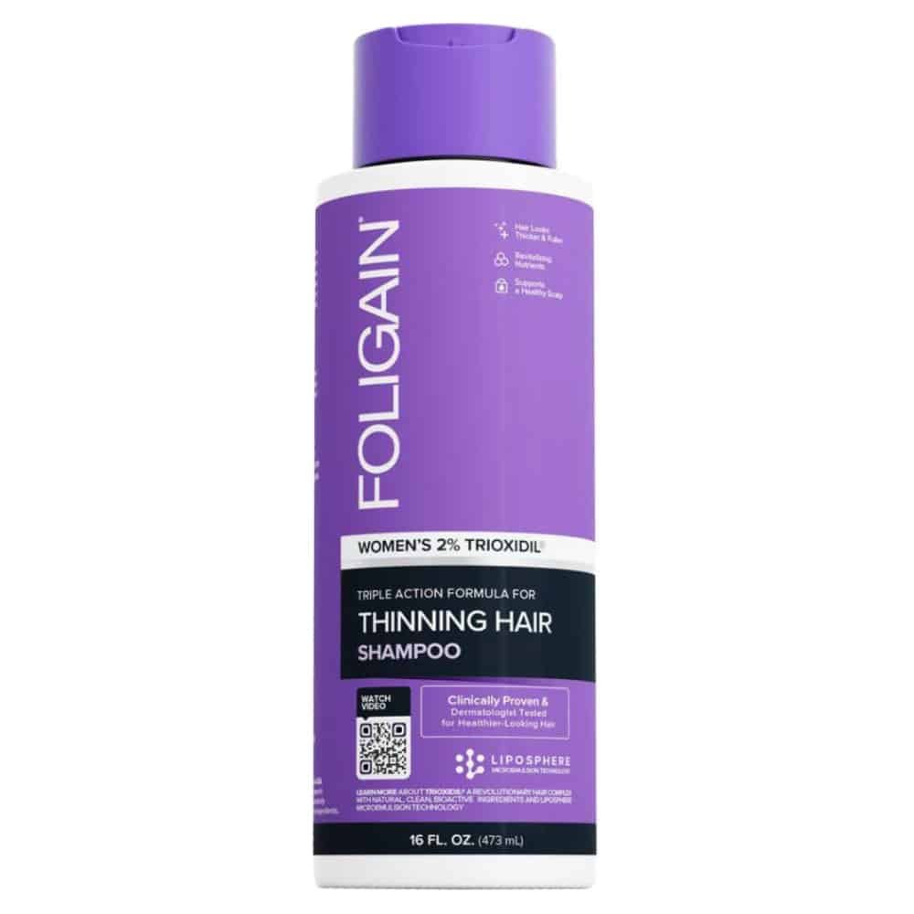 foligain – triple action women’s 2% trioxidil shampoo (shampoing anti chute) – 236ml