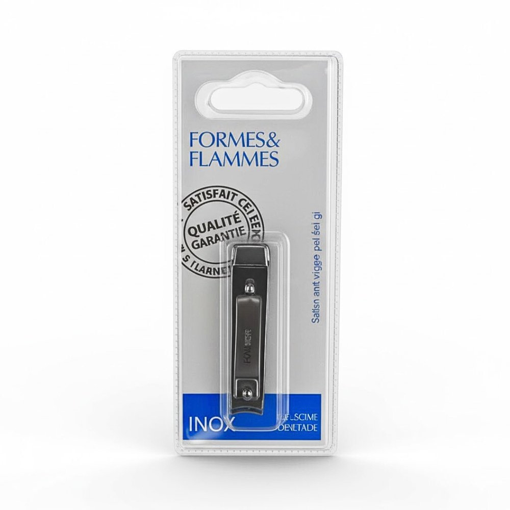 formes et flammes – coup ongles extra plat acier forgee inoxyable refrence 25