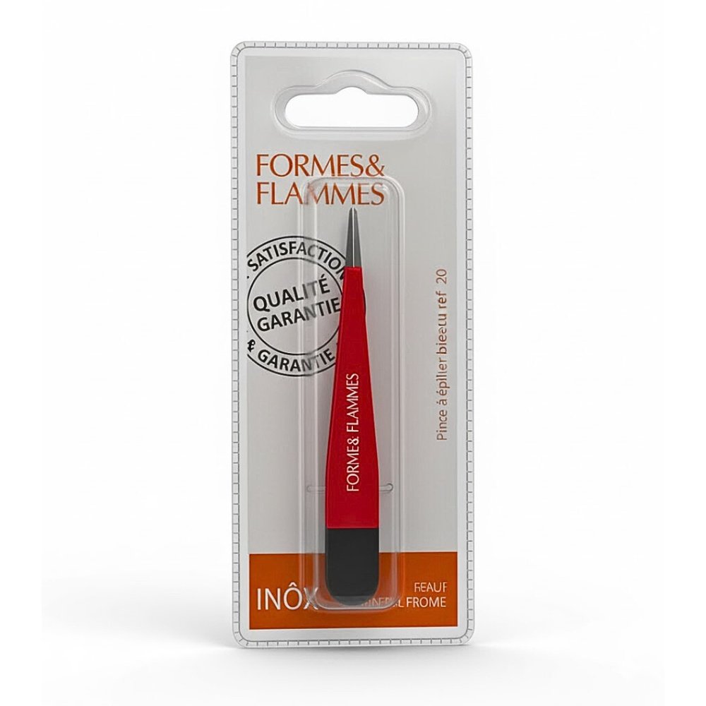 formes et flammes – pince a echardes acier inox pointus 10cm refrence 20